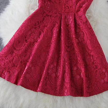 Embroidery Sleeveless Dress Dfs