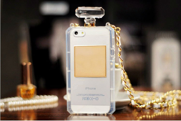 Perfume Bottle Case With Lanyard Chain For Iphone 4/4s, Iphone 5/5s And Iphone 5c, Iphone 6, Iphone 6 Plus Ds